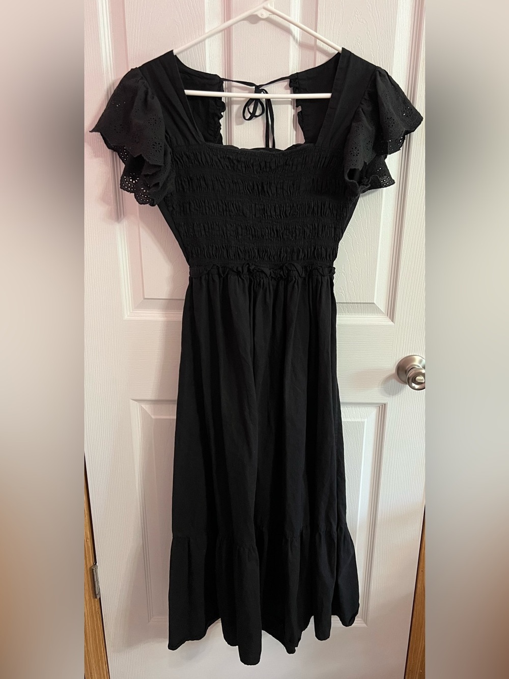 Pink Ripple black dress with open back size L